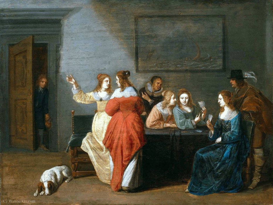 Card Players. — Christoffel Jacobsz Van Der Laemen