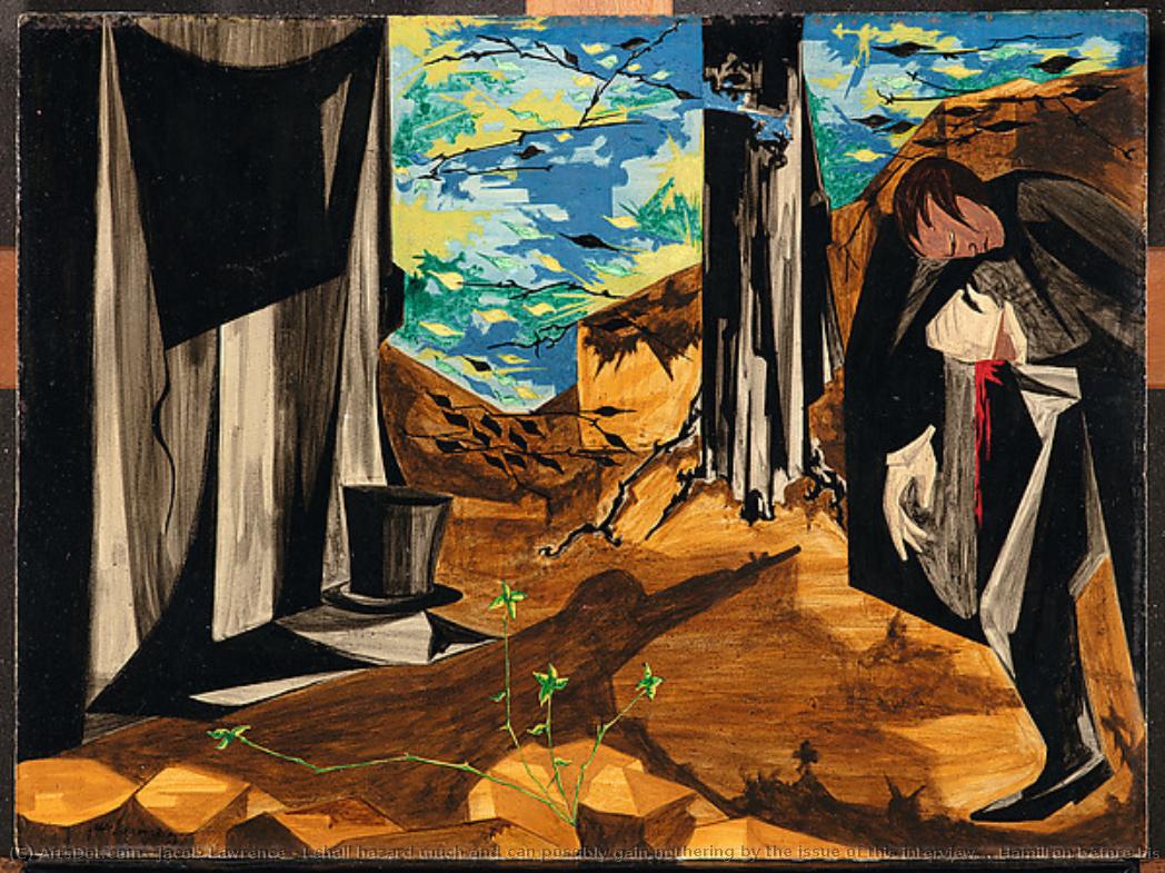 I Shall Hazard Much And Can Possibly Gain Nothering By The Issue Of This Interview... Hamilton Before His Duel With Burr, 1804 — Jacob Lawrence