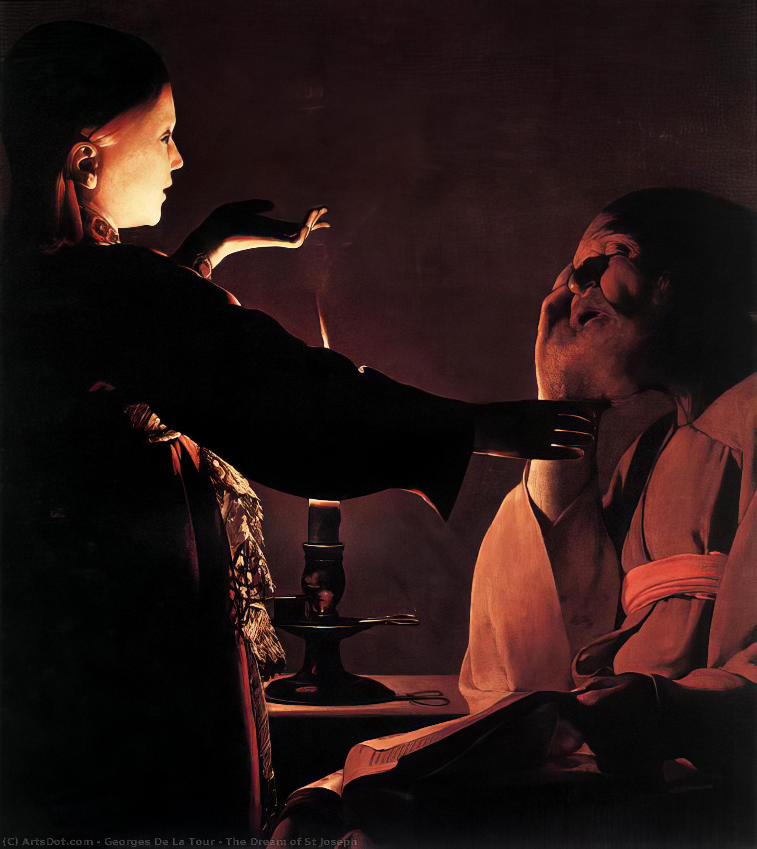 The Dream Of St Joseph — Georges De La Tour