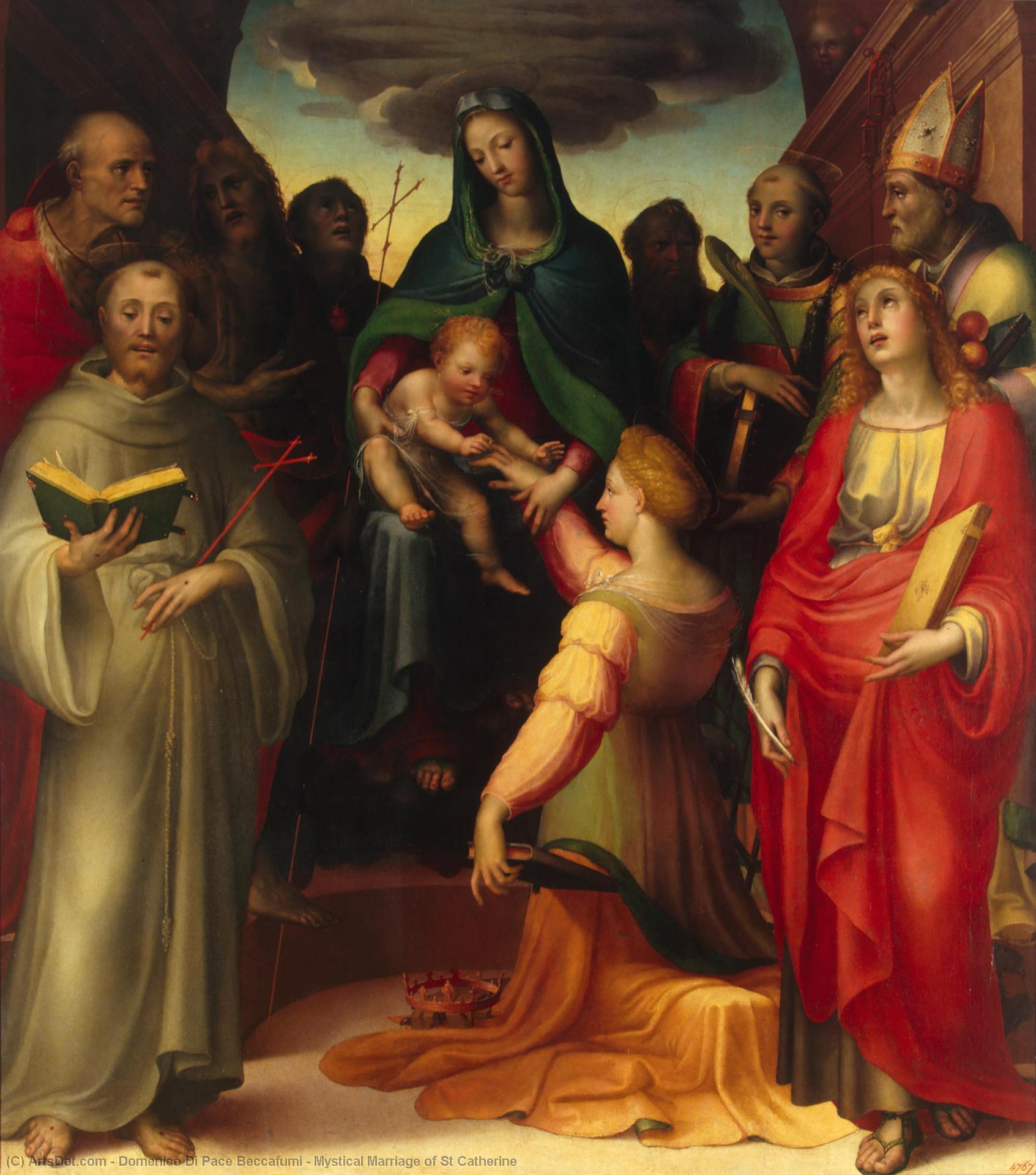 Mystical Marriage Of St Catherine — Domenico Di Pace Beccafumi