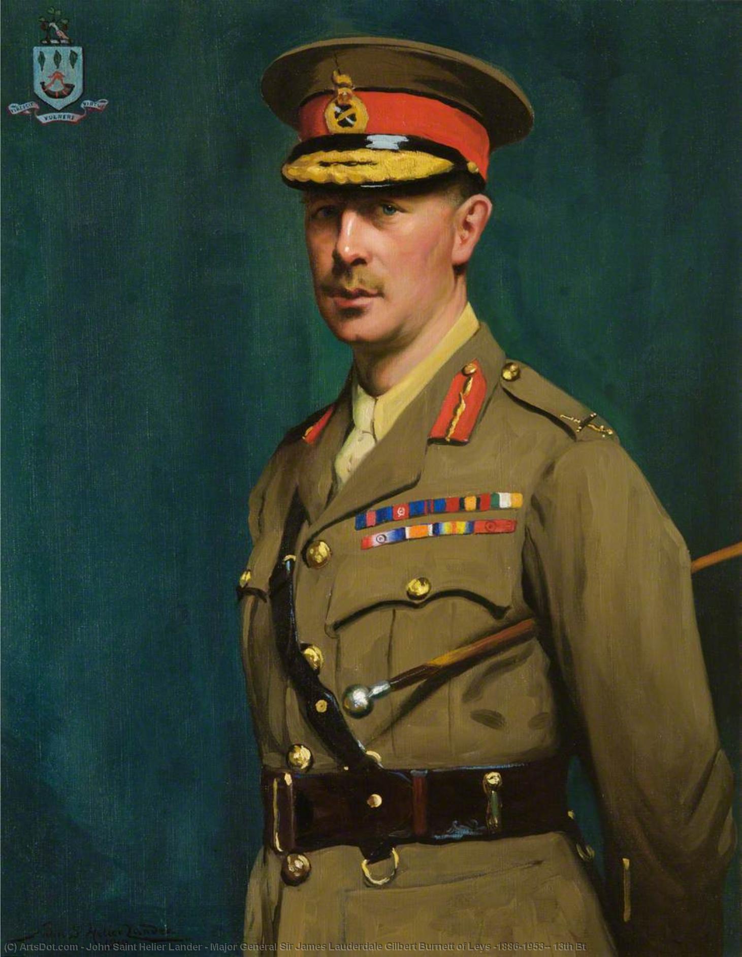 Major General Sir James Lauderdale Gilbert Burnett Of Leys (1886–1953), 13th Bt — John Saint Helier Lander