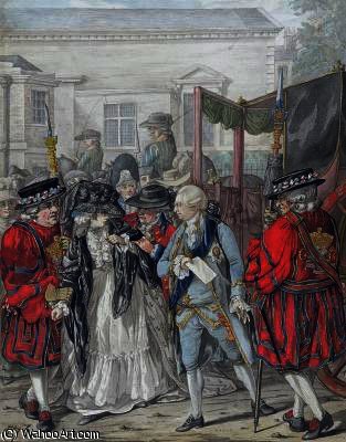 Margaret Nicholson Attempting To Assassinate His Majesty — Robert Dighton
