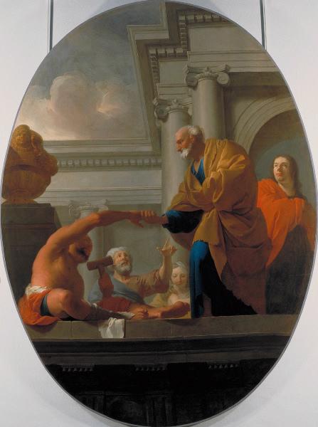 Saint Pierre Guérissant Un Paralytique — Pierre Subleyras