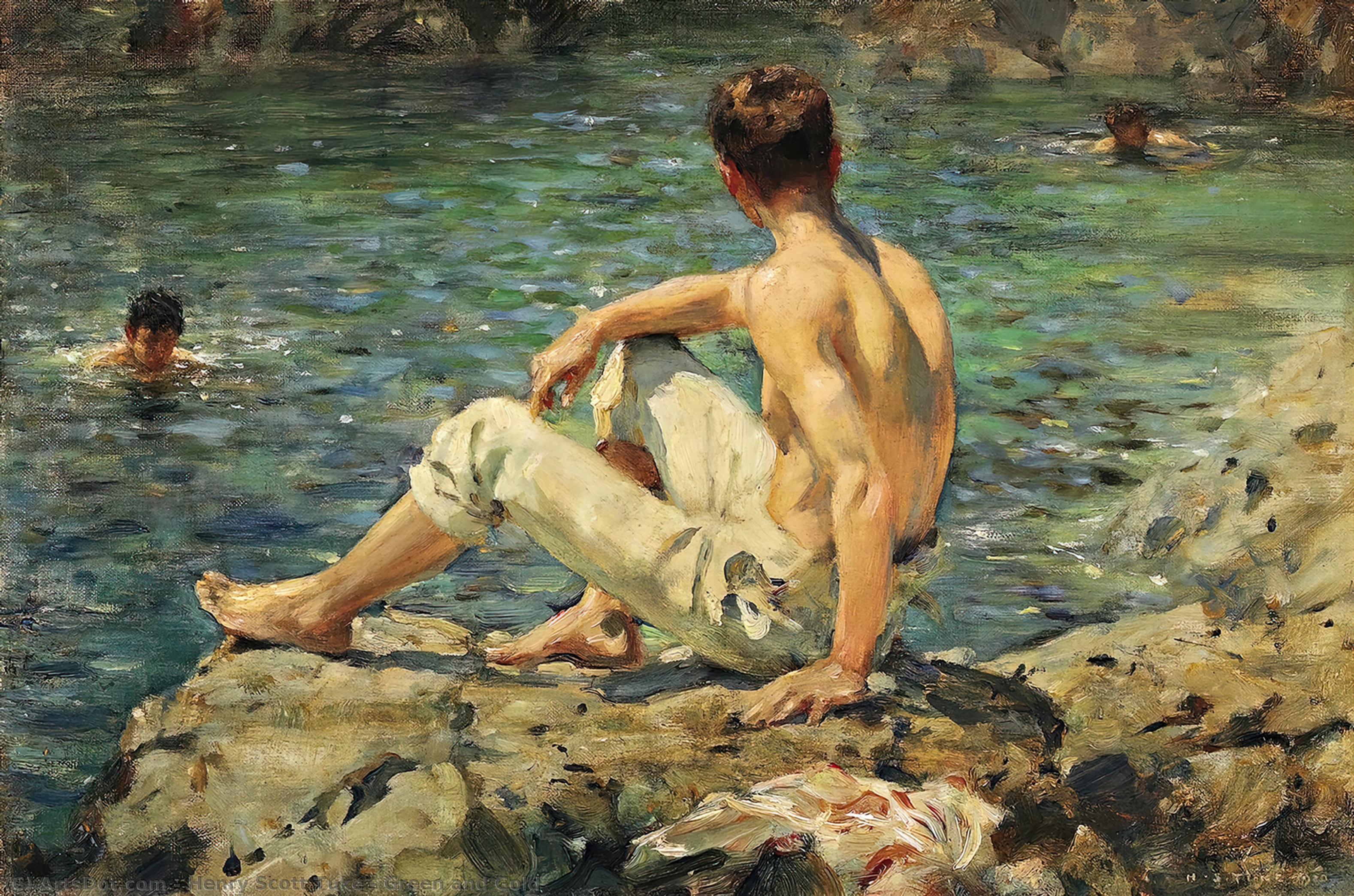 Green And Gold — Henry Scott Tuke