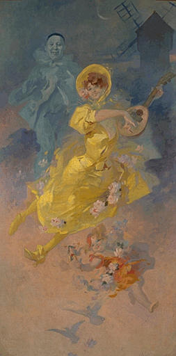 Pierrot Et Colombine — Jules Chéret