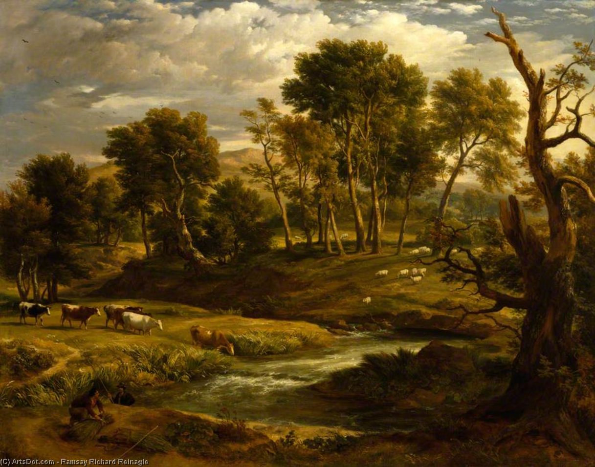 Landscape With Cattle — Ramsay Richard Reinagle