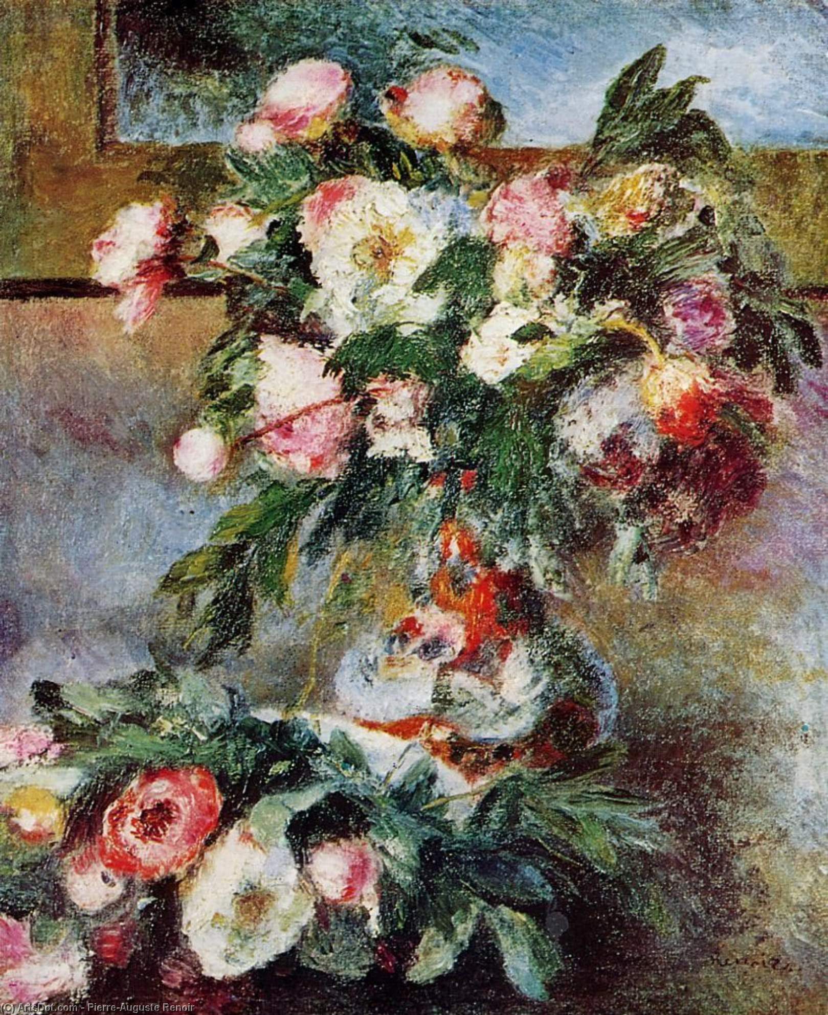 Peonies — Pierre-auguste Renoir