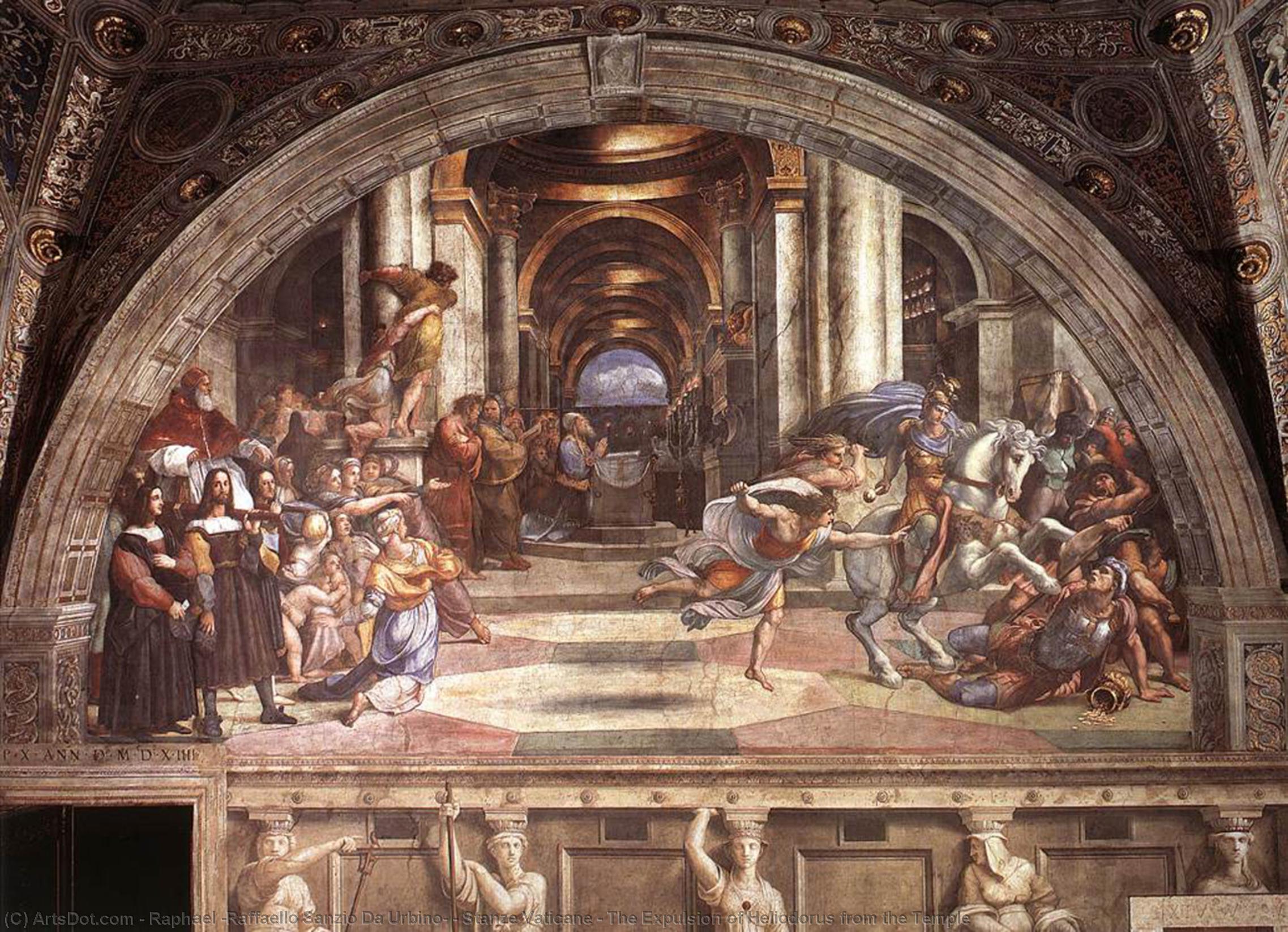Stanze Vaticane - The Expulsion Of Heliodorus From The Temple — Raphael