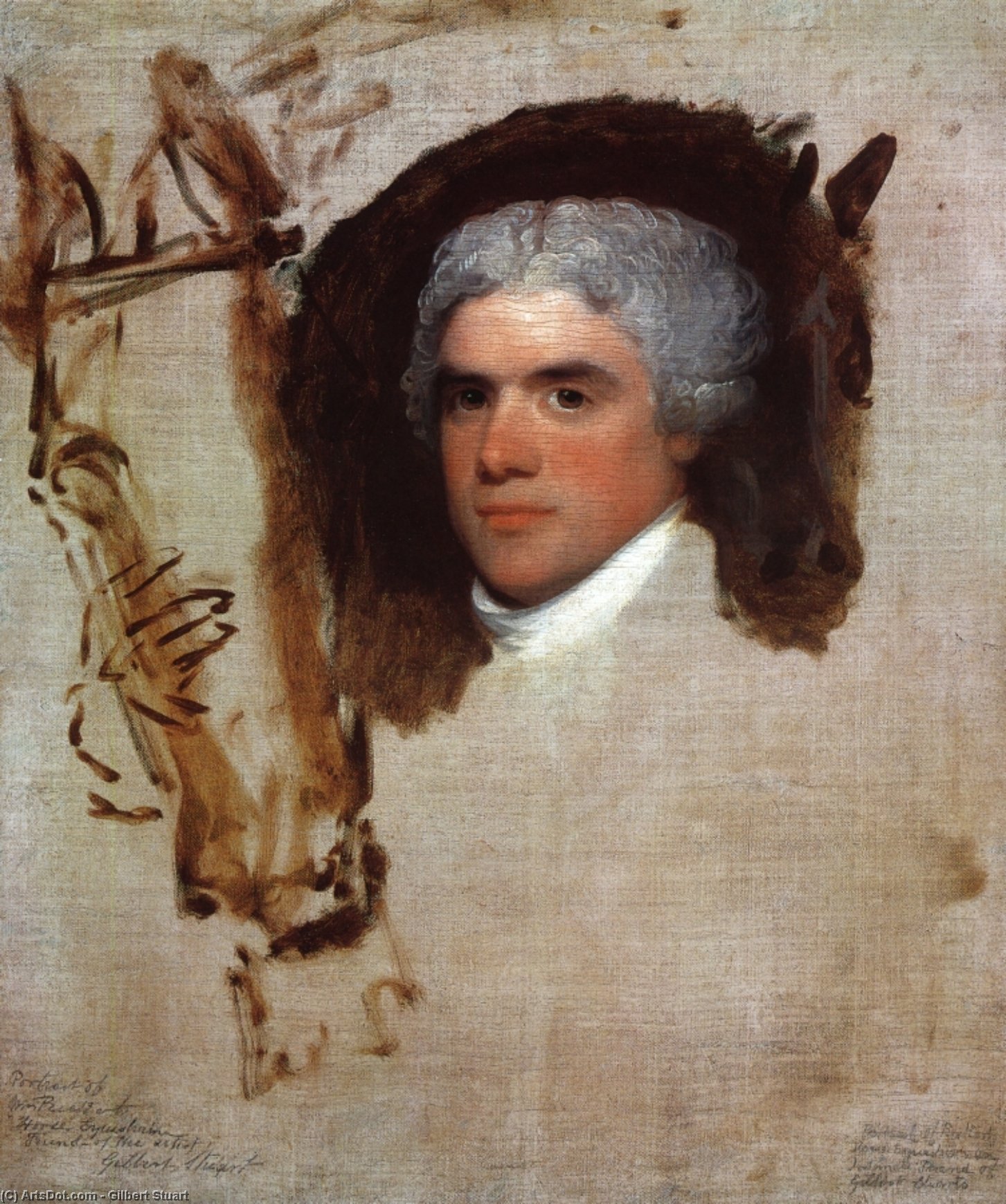 John Bill Ricketts (unfinished) (also Known As Breschard, The Circus Rider) — Gilbert Stuart