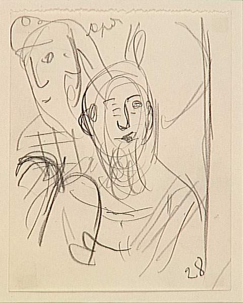 'study To ''exodus''' — Marc Chagall