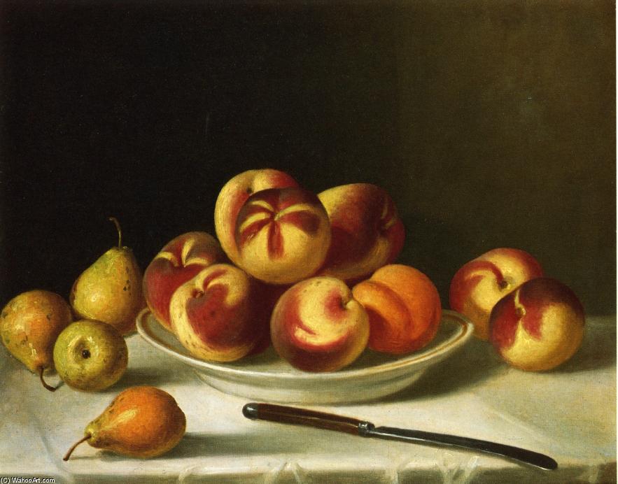 Still Life With Peaches And Pears — John F Francis
