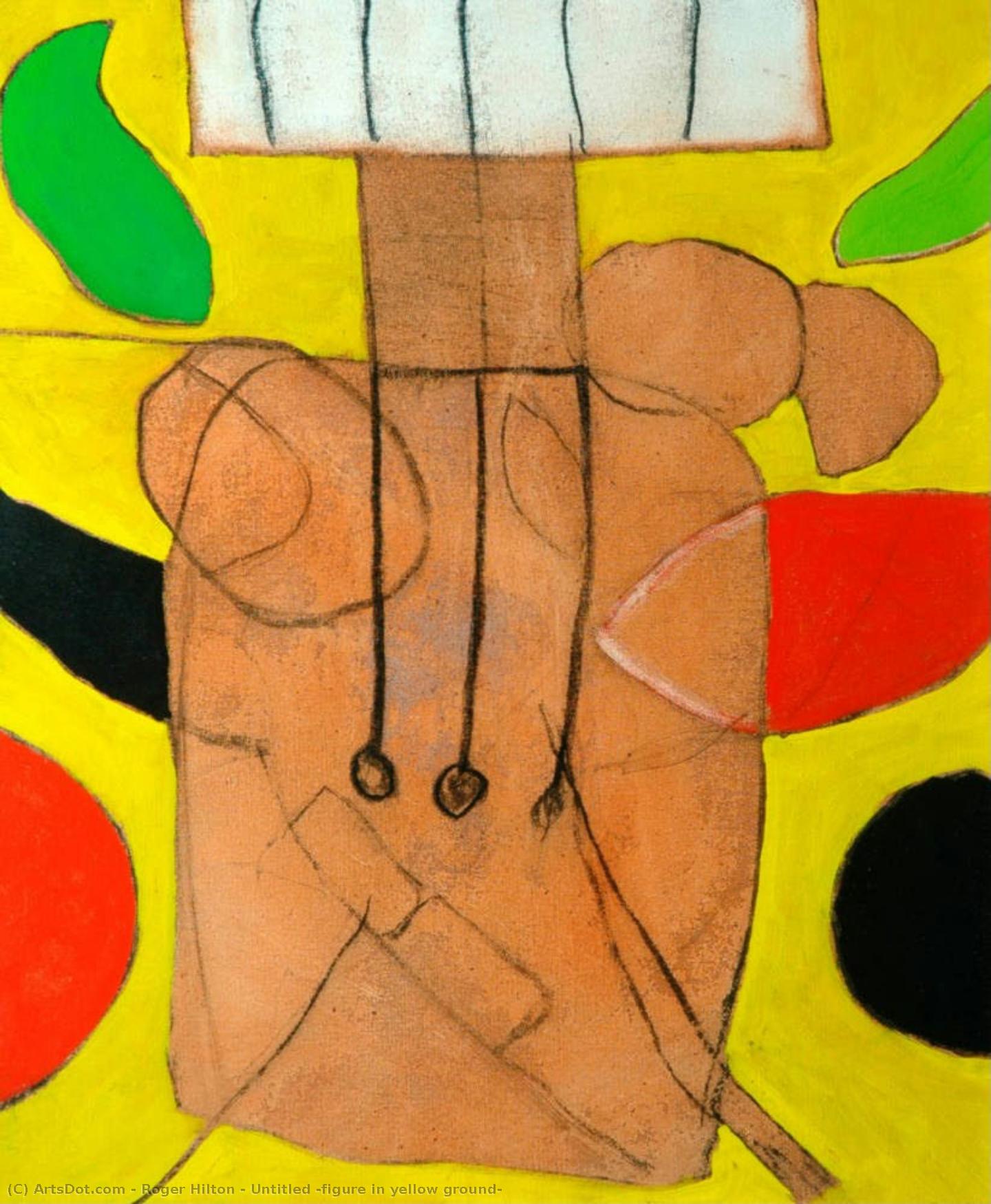 Untitled (figure In Yellow Ground) — Roger Hilton
