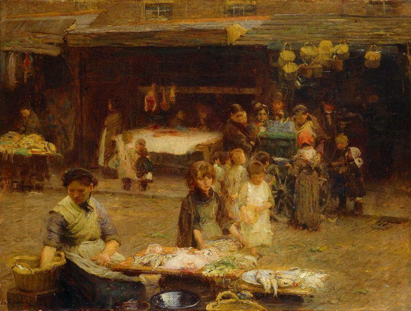 The Fishmarket, Patrick Street — Walter Frederick Osborne