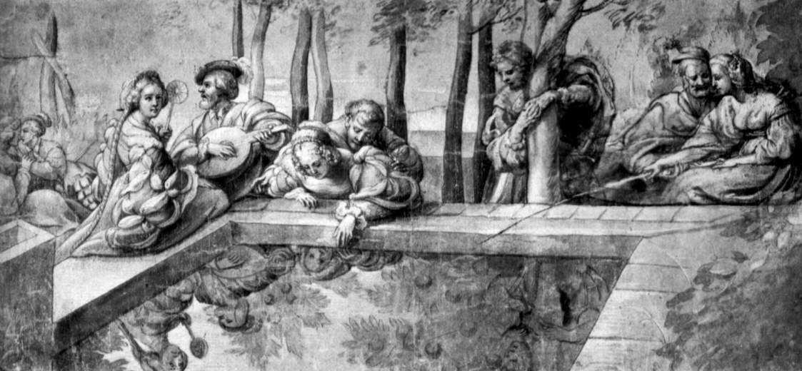 The Society Near Fountain — Peter Paul Rubens
