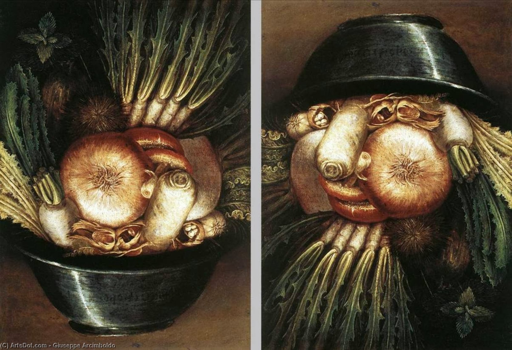 Vegetables In A Bowl Or The Gardener — Giuseppe Arcimboldo