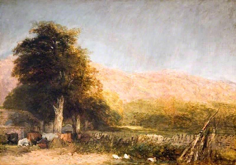 A Farm At Betws Y Coed — David Cox The Elder