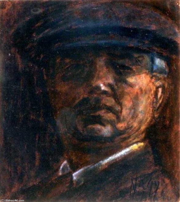 Swiss-capped Self-portrait — István Nagy