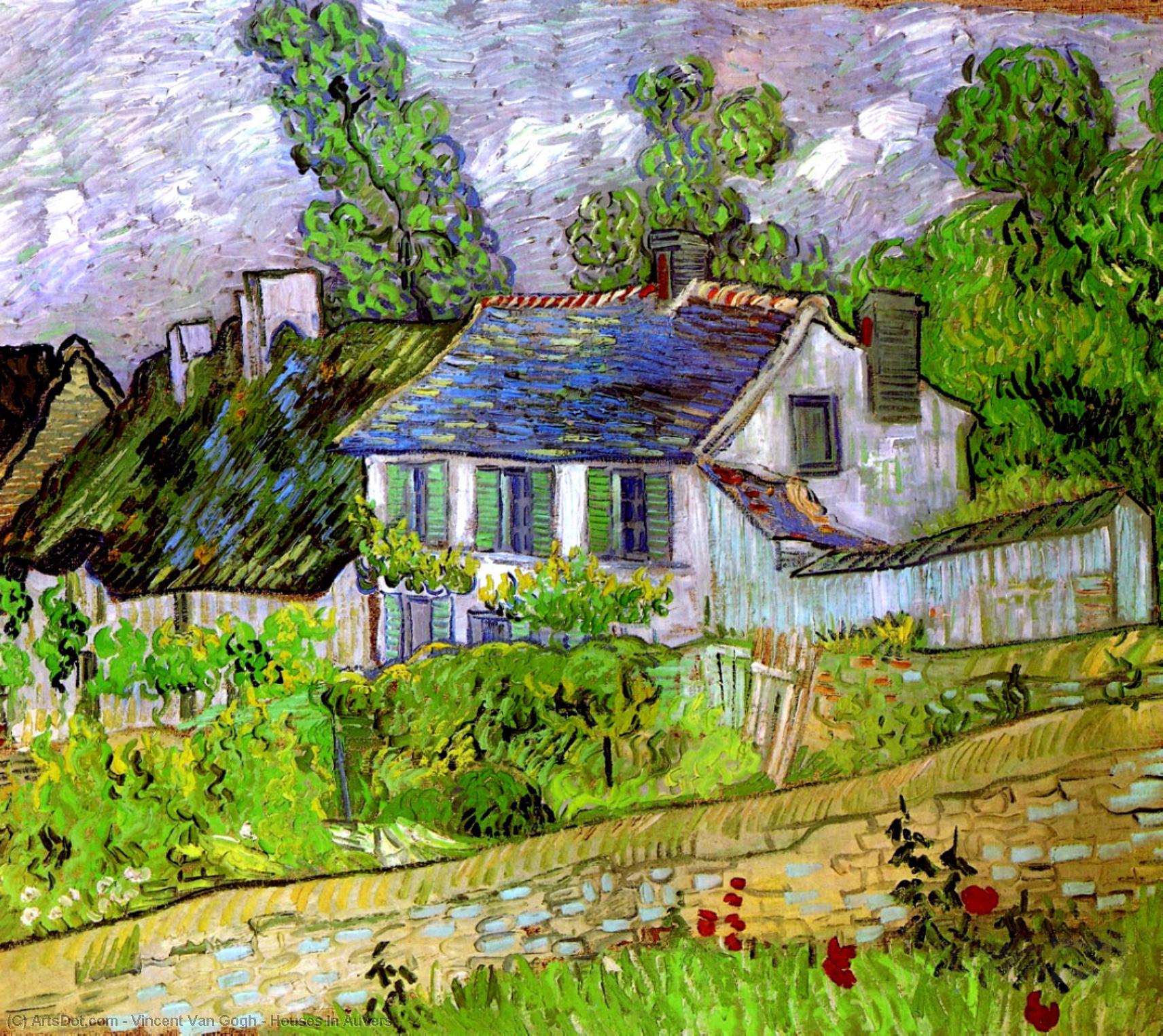Houses In Auvers — Vincent Willem Van Gogh