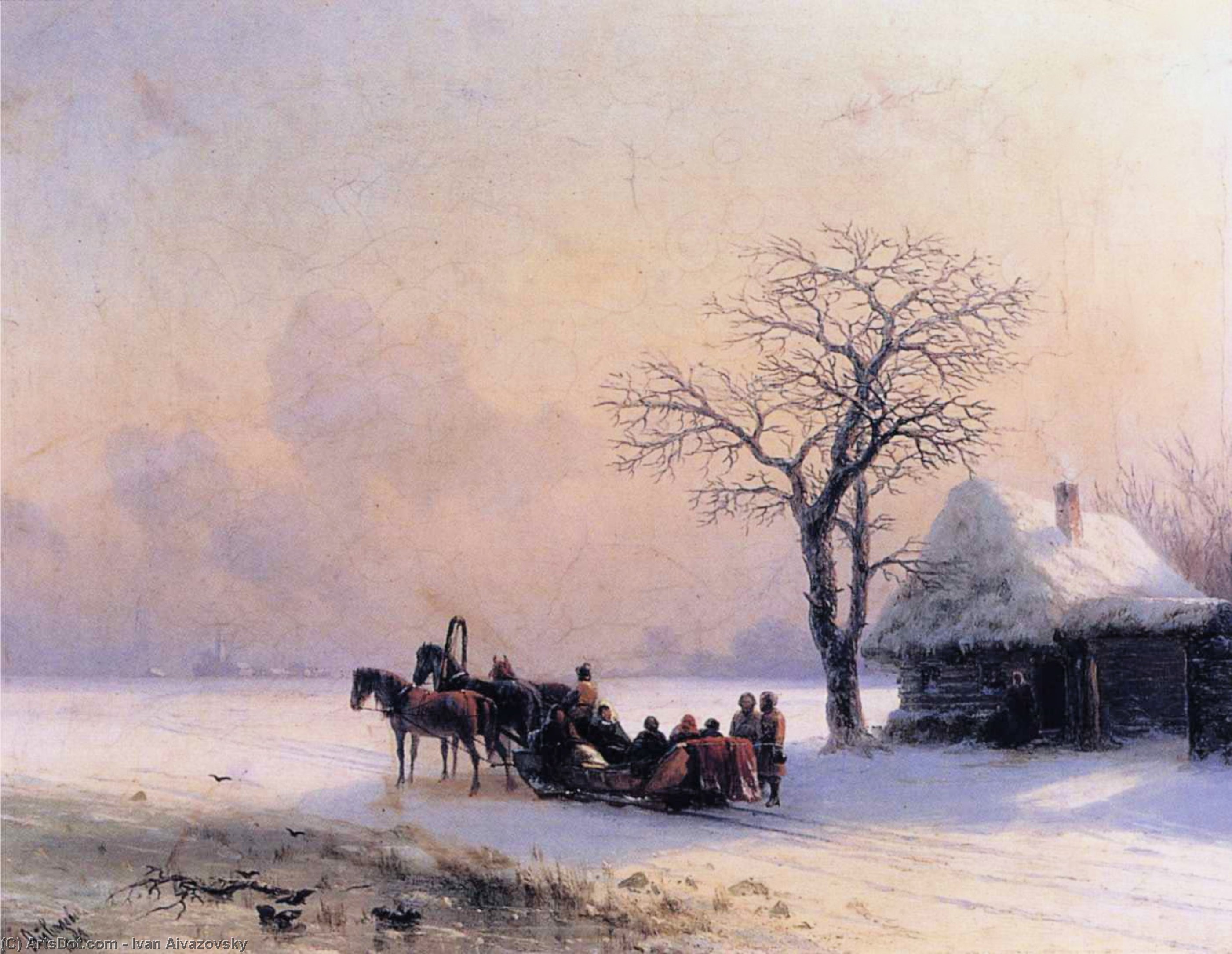 Winter Scene In Little Russia — Ivan Konstantinovich Aivazovsky