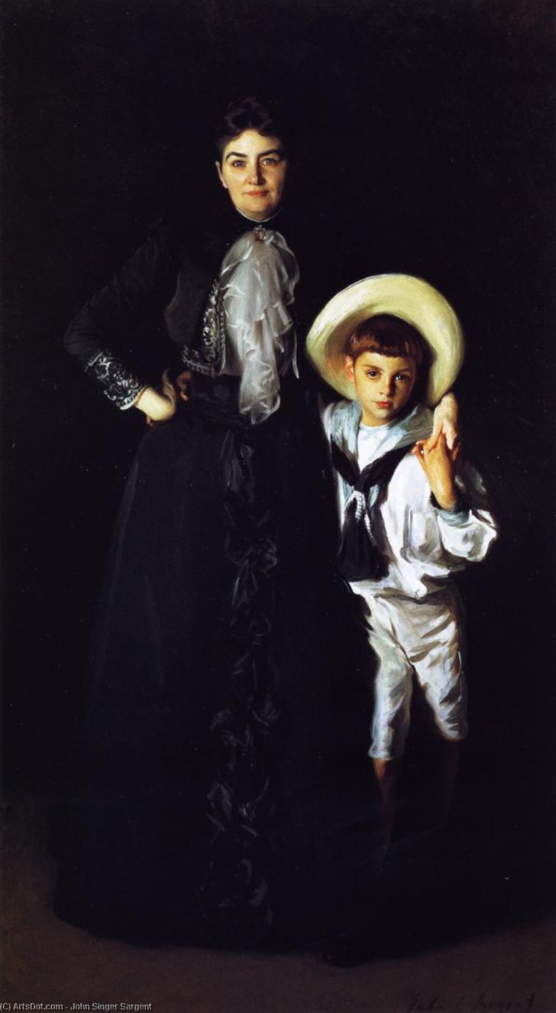 Mrs. Edward Davis And Her Son, Livingston — John Singer Sargent