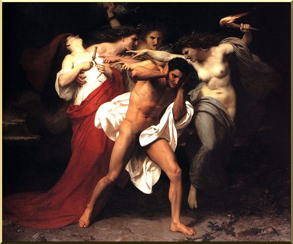 Orestus Pursued By The Furies — William-adolphe Bouguereau