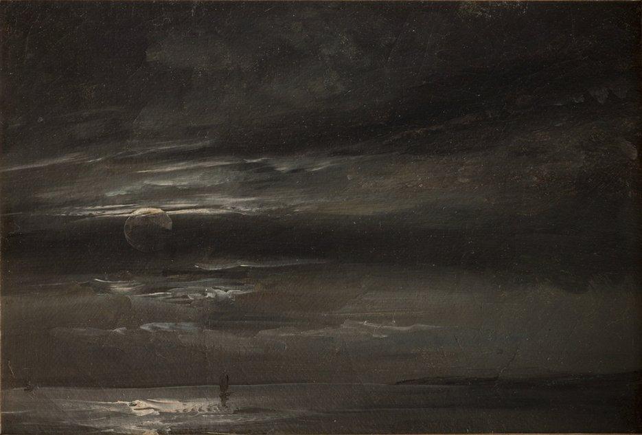 Moonlight Over The Sea — Johan Christian Claussen Dahl