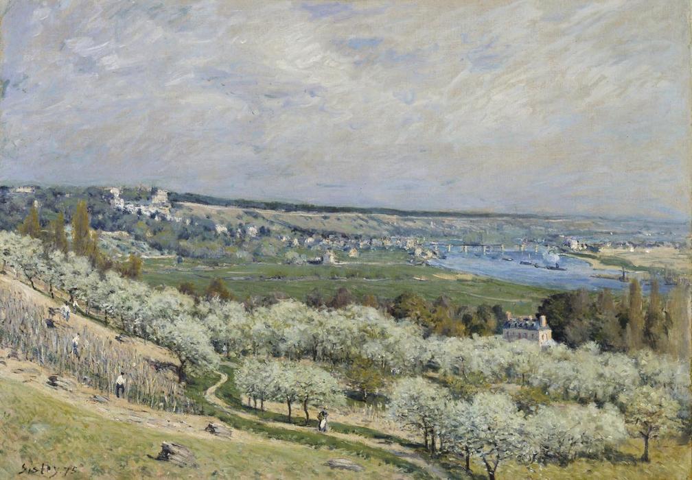 The Terrace At Saint Germain, Spring — Alfred Sisley
