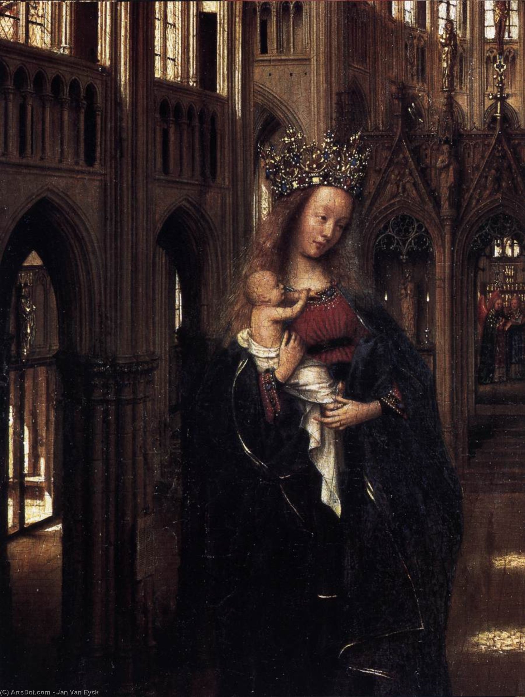 Madonna In The Church (detail) — Jan Van Eyck