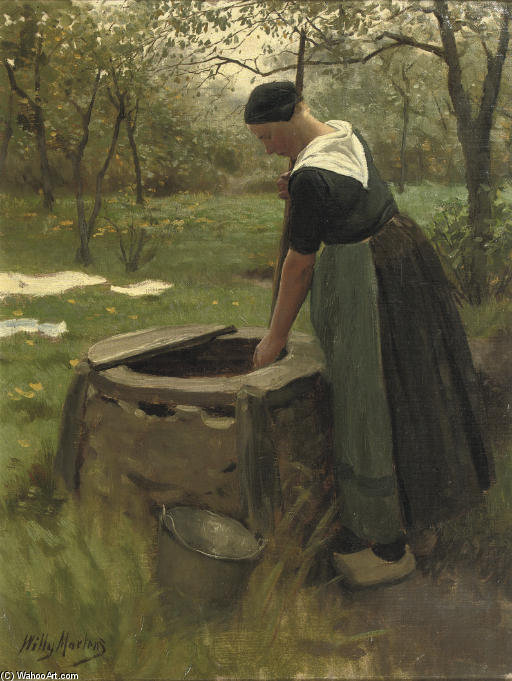 Fetching Water From The Well — Willy Martens