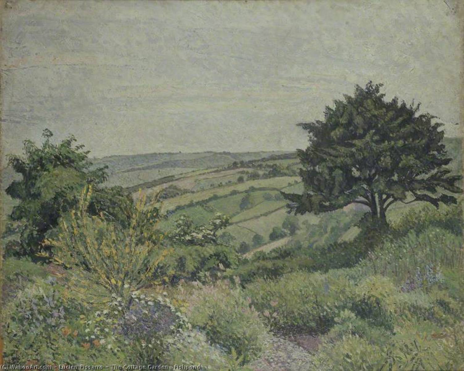 Der Gartenteich — Lucien Pissarro