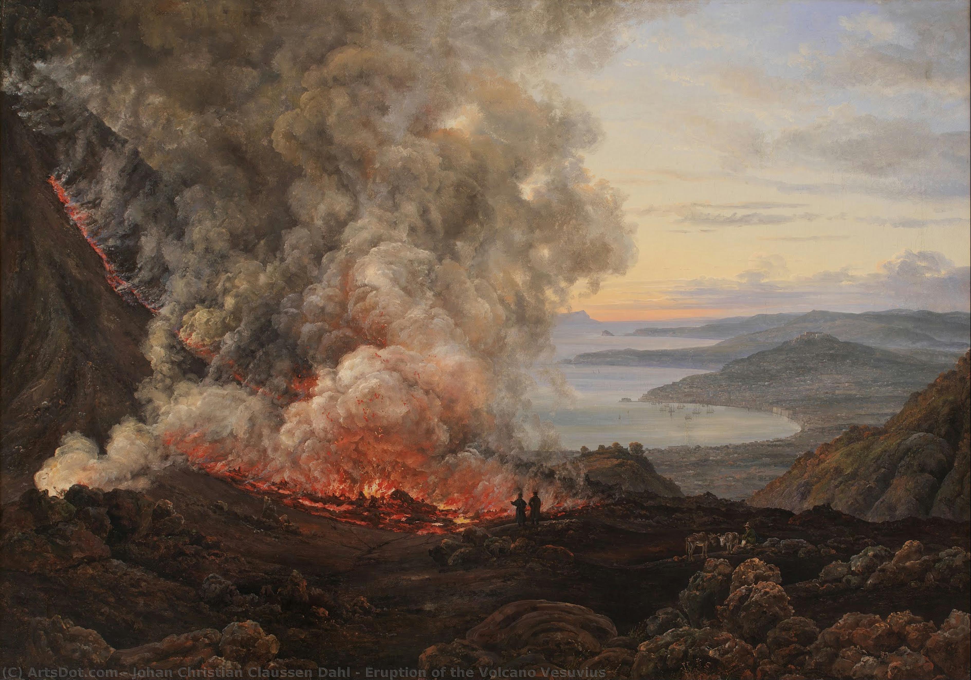 Eruption Of The Volcano Vesuvius — Johan Christian Claussen Dahl