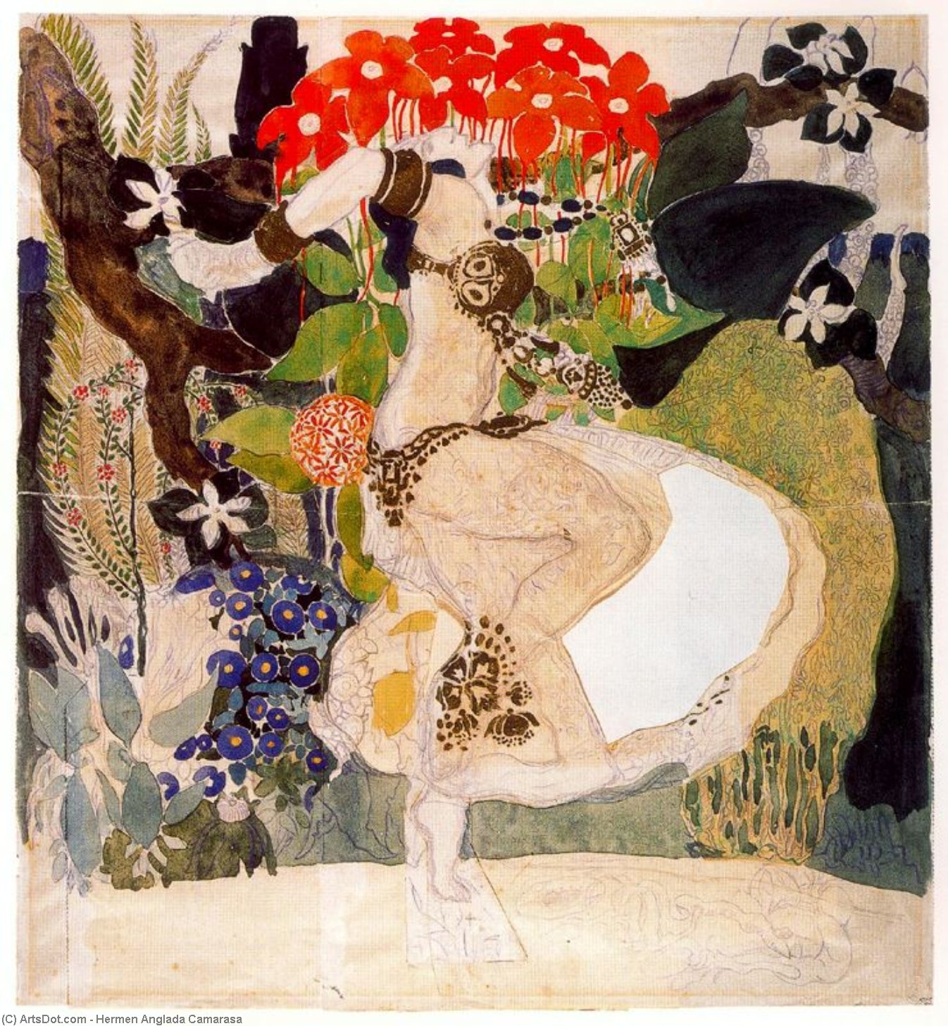 Valencian Girl — Hermen Anglada Camarasa