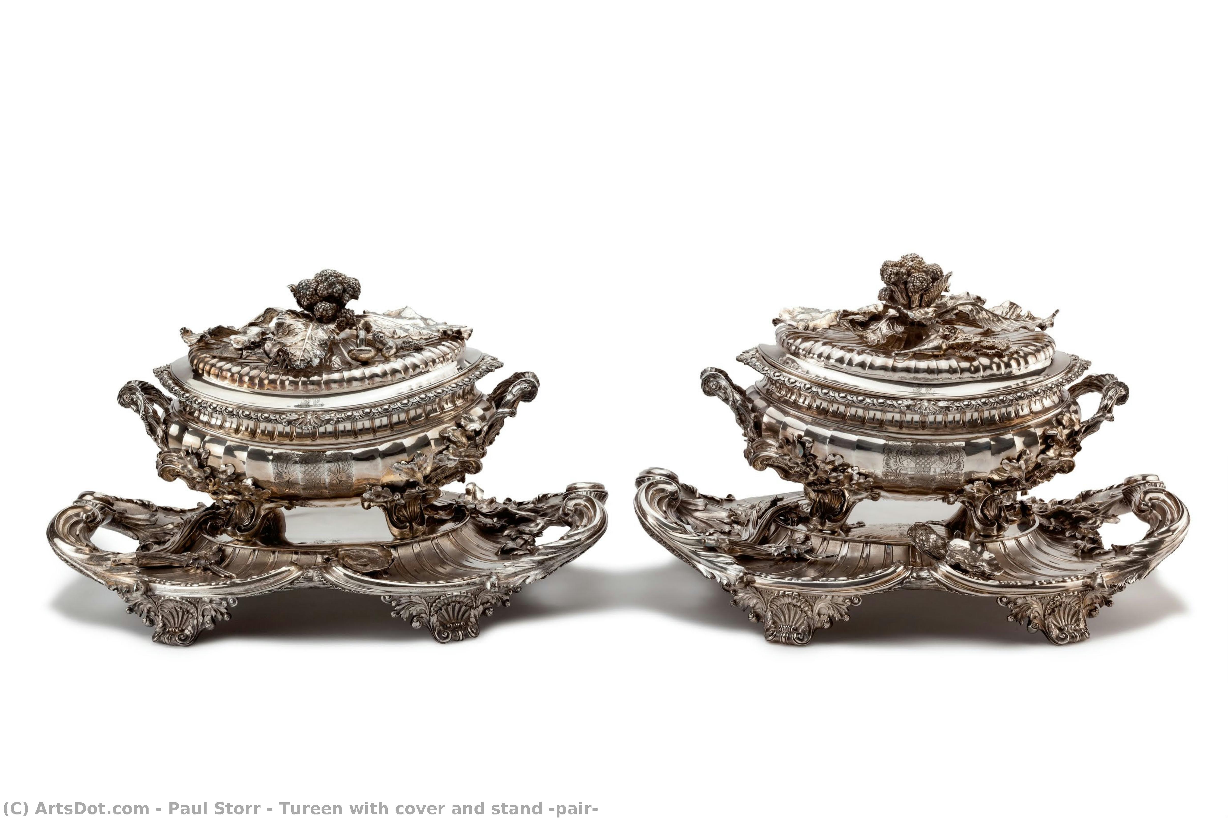 Tureen With Cover And Stand (pair) — Paul Storr