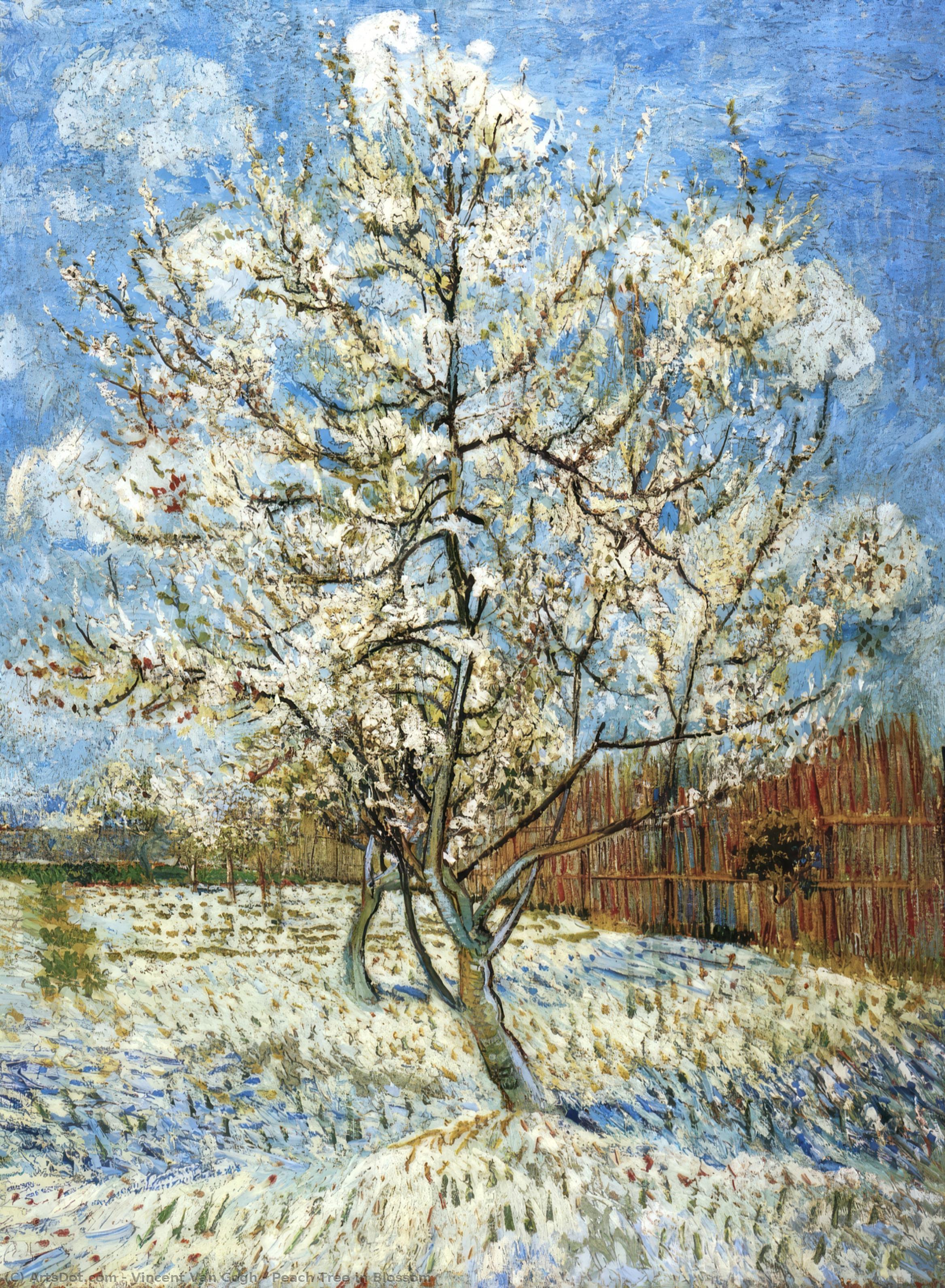 Peach Tree In Blossom — Vincent Willem Van Gogh