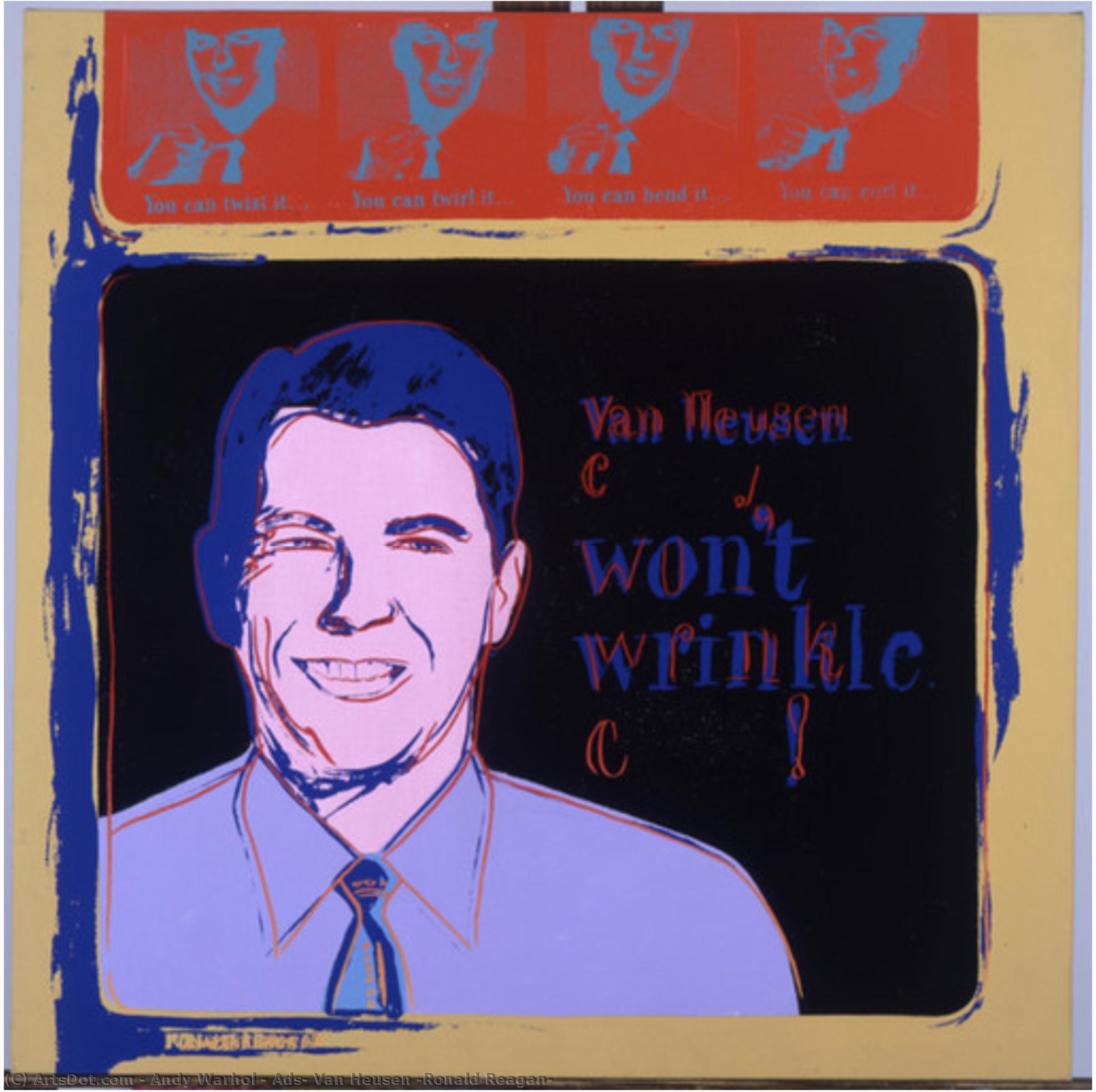 Ads: Van Heusen (ronald Reagan) — Andy Warhol