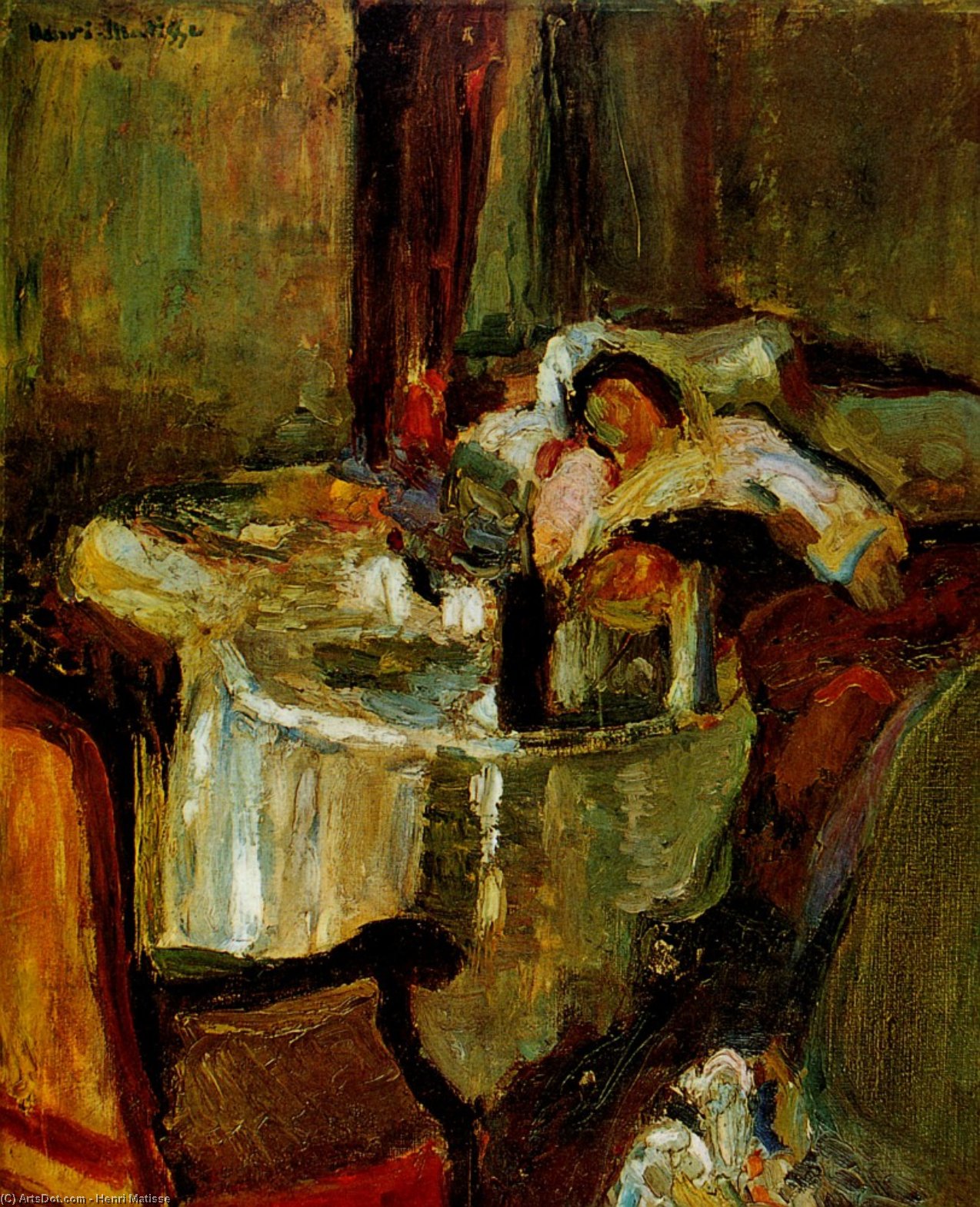 La Chambre de la malade à Ajaccio – Ölgemälde im Baltimore Museum of Arts