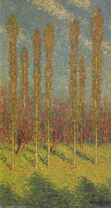 Poplars In Spring — Henri Jean Guillaume Martin