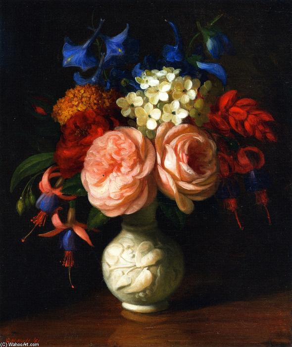 Still Life With Flowers: Red Roses — George Henry Hall