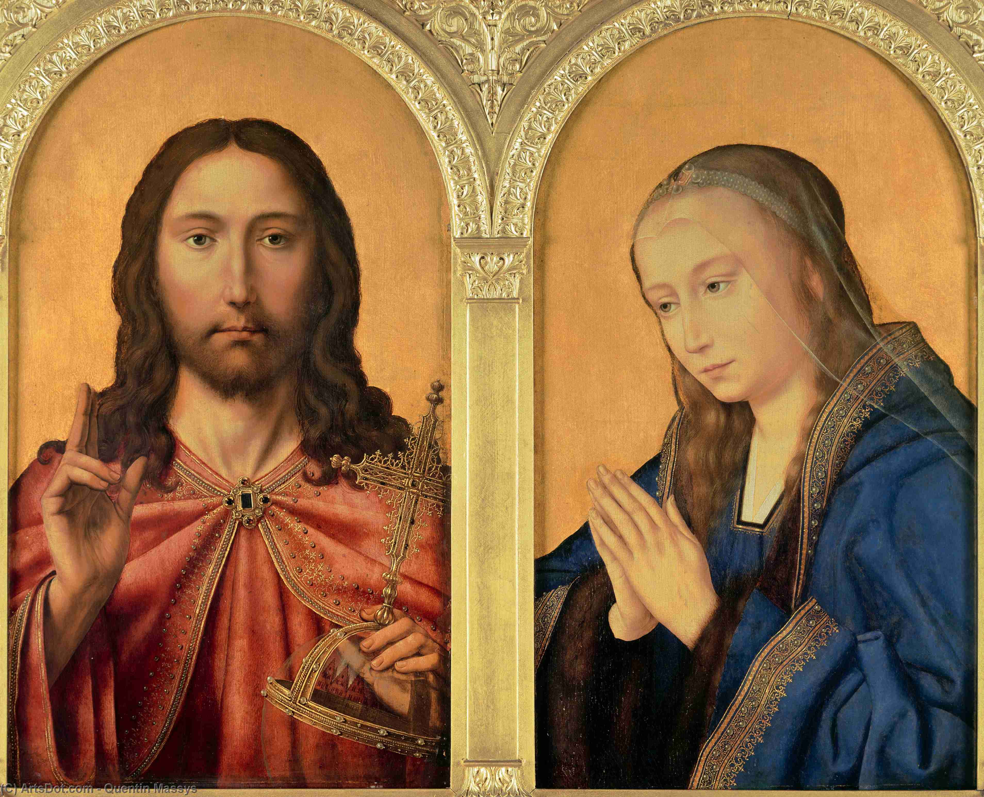 Diptych - Christ And The Virgin — Quentin Massys