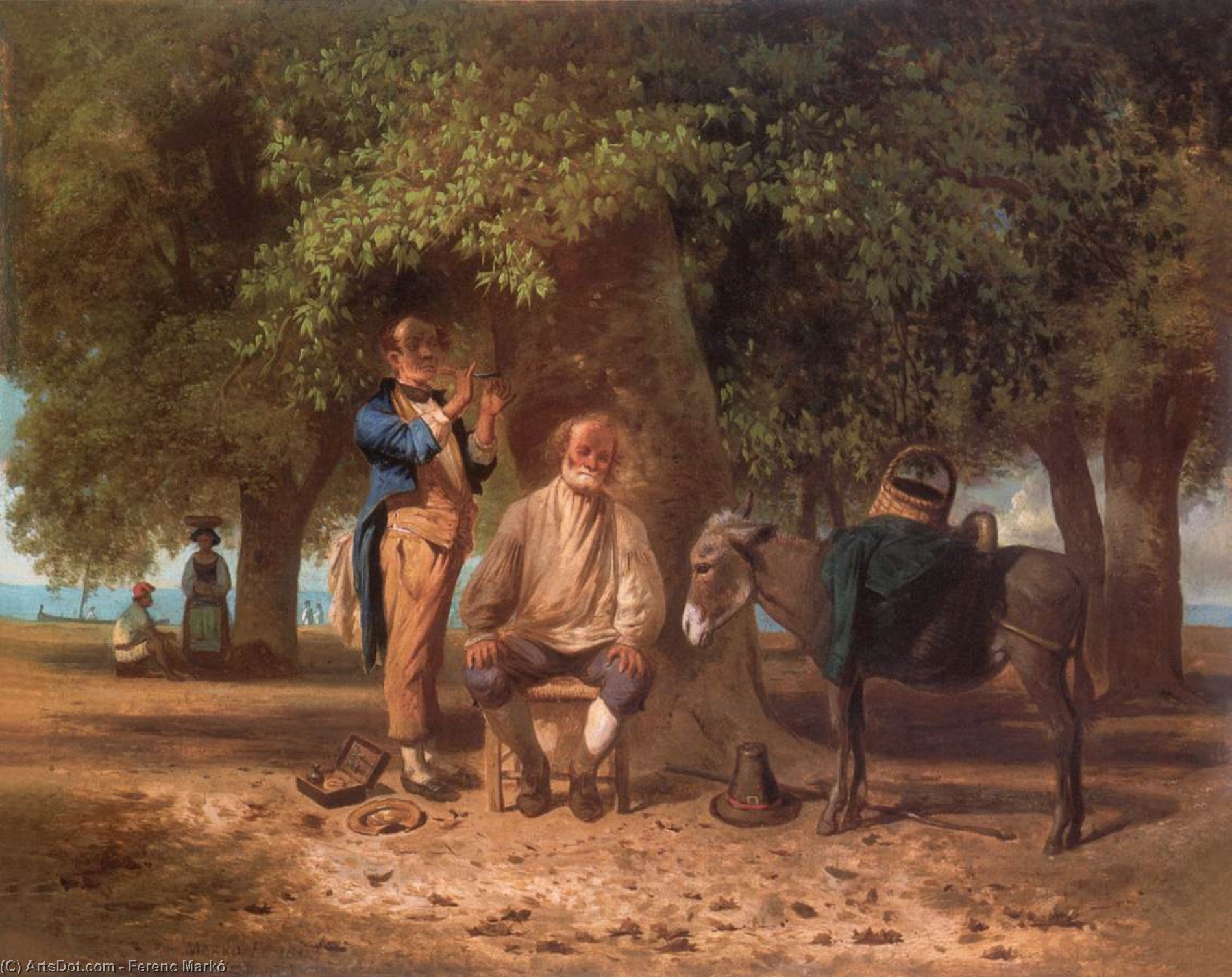 Travelling Barber — Ferenc Markó
