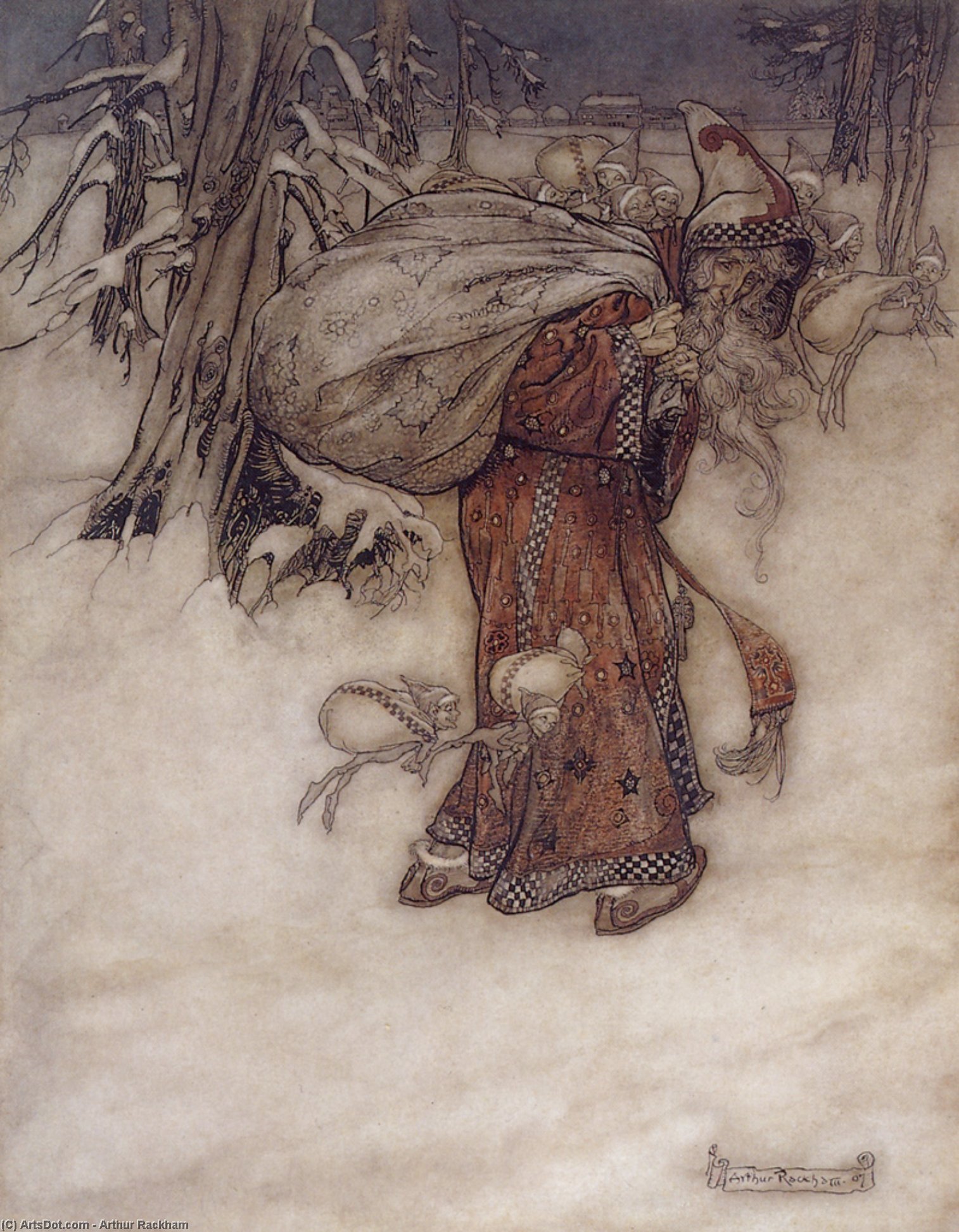 Father Christmas — Arthur Rackham