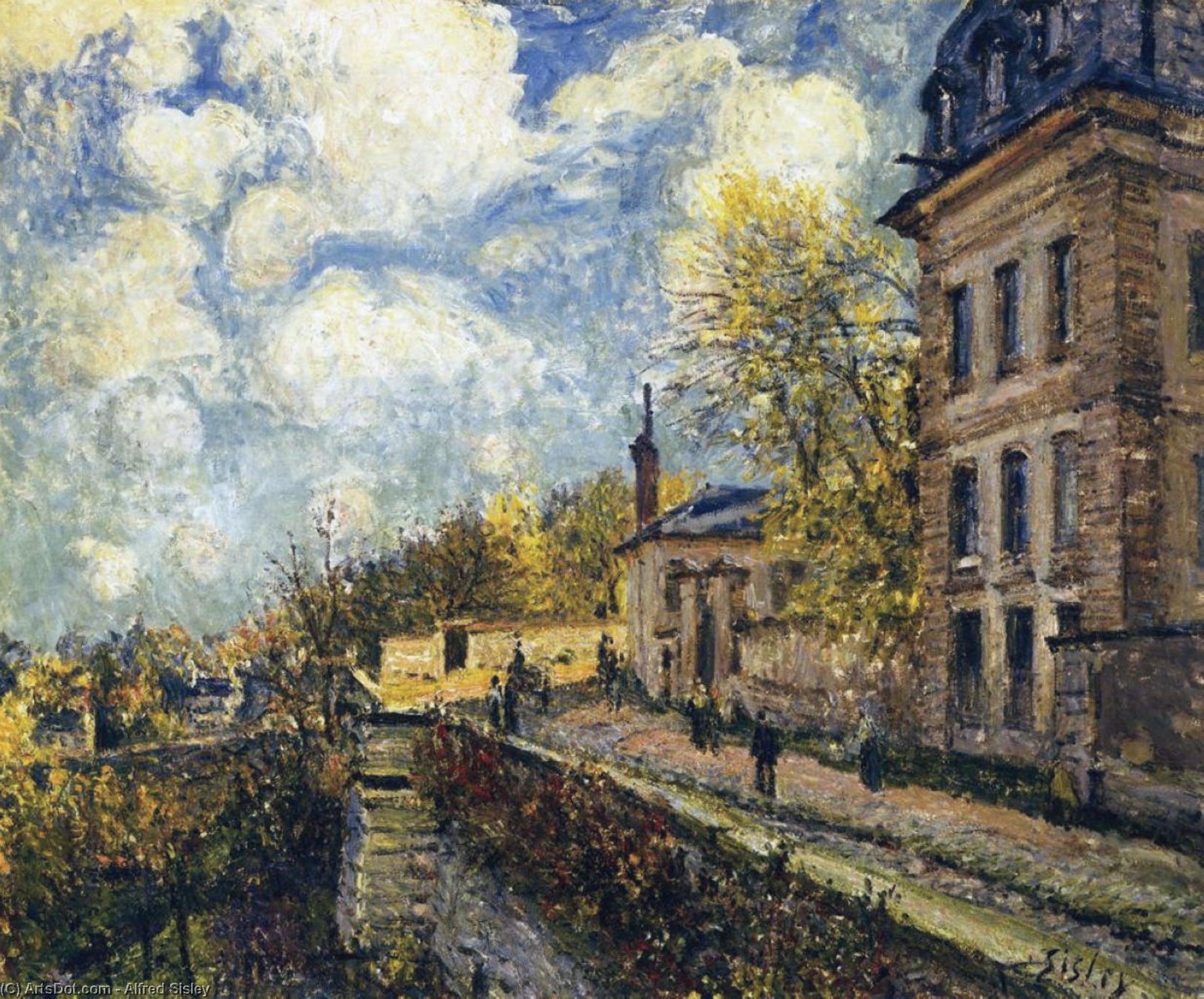 The Factory At Sevres — Alfred Sisley