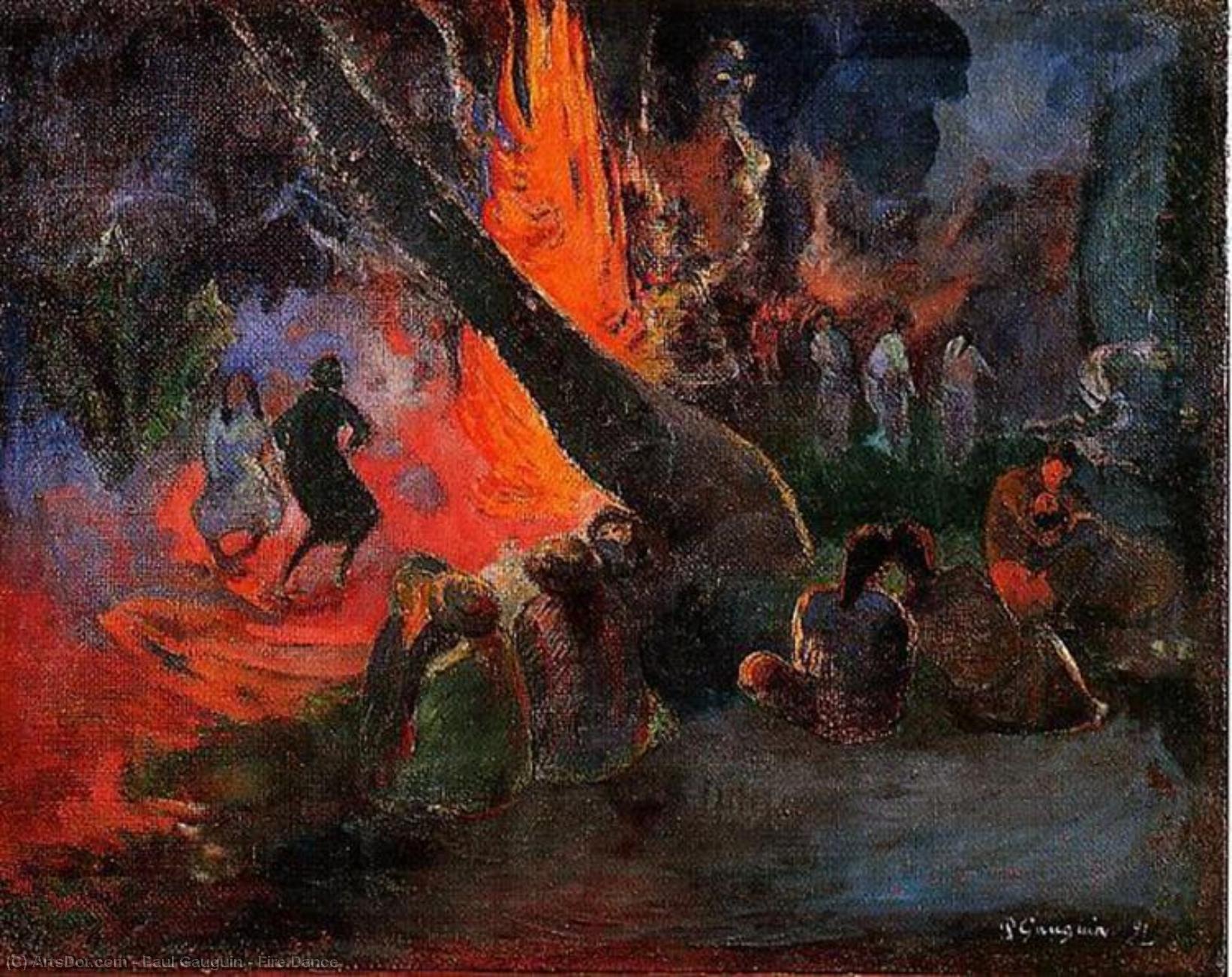 Fire Dance — Eugène Henri Paul Gauguin