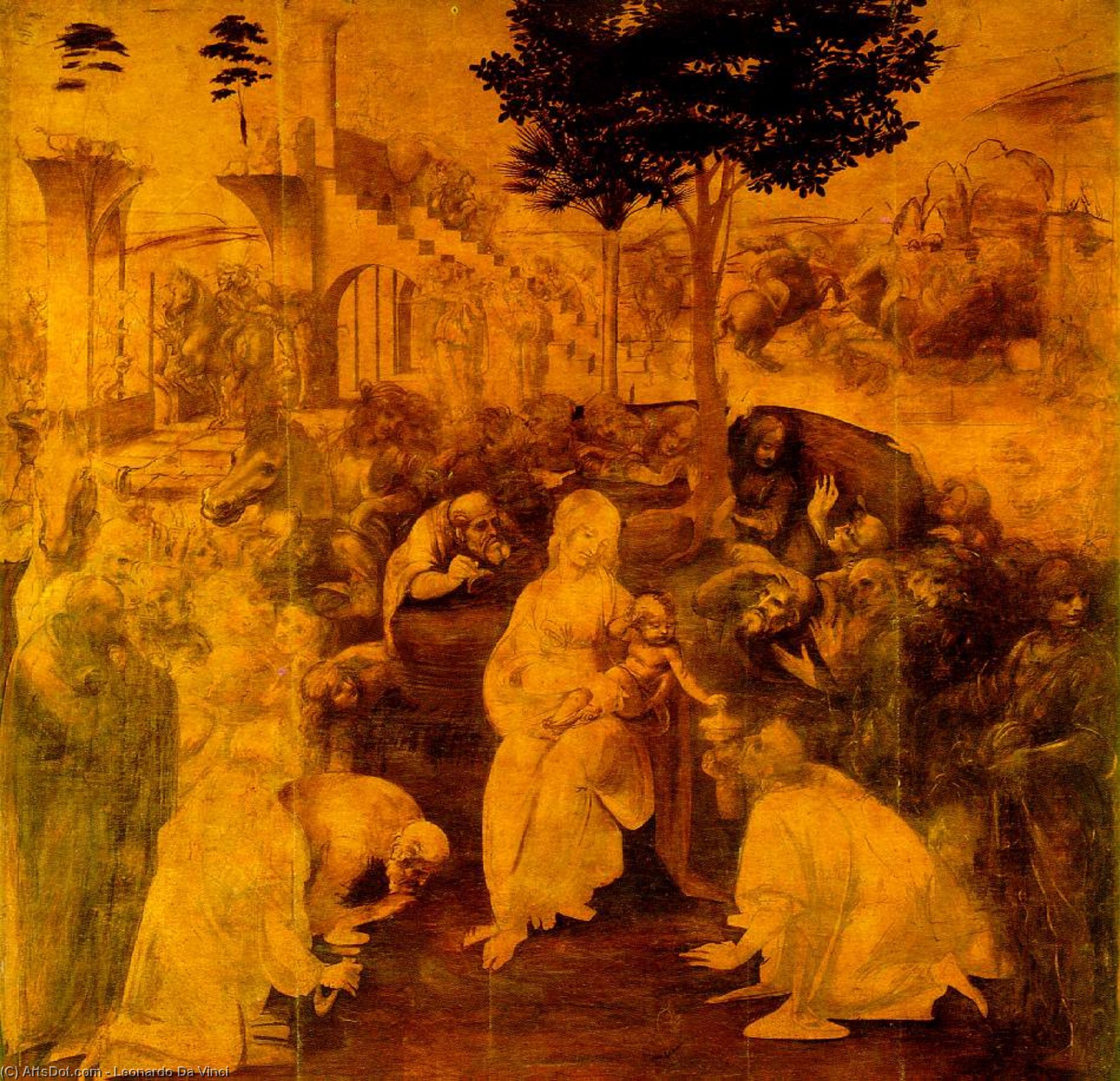 Adoration Of The Magi — Leonardo Da Vinci