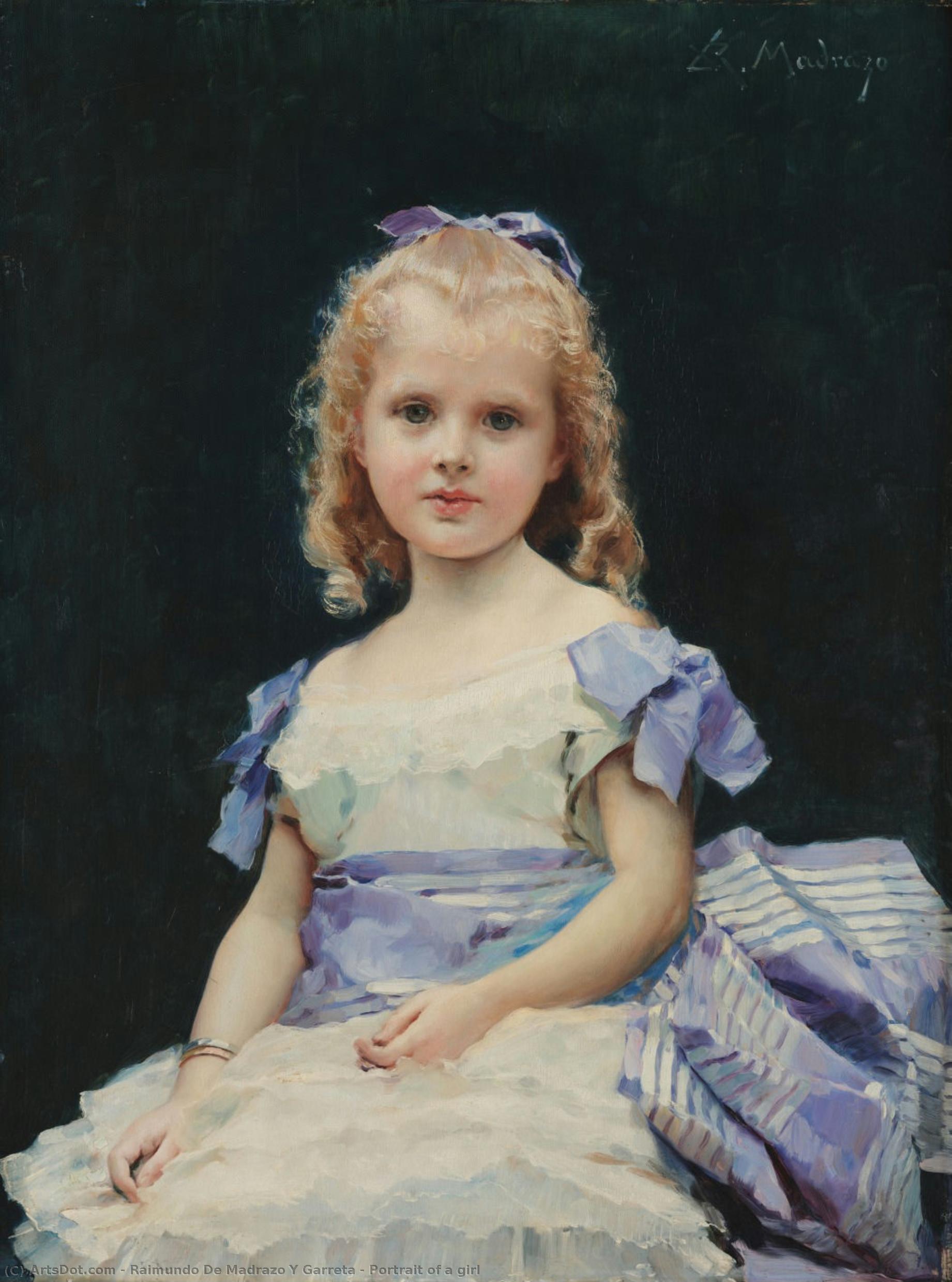 Portrait Of A Girl — Raimundo De Madrazo Y Garreta