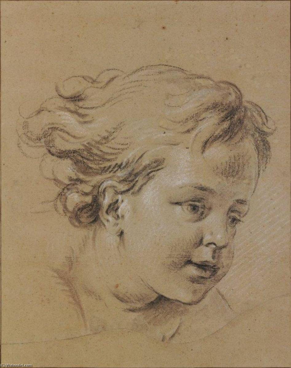 Head Of A Child — Charles-andré Van Loo