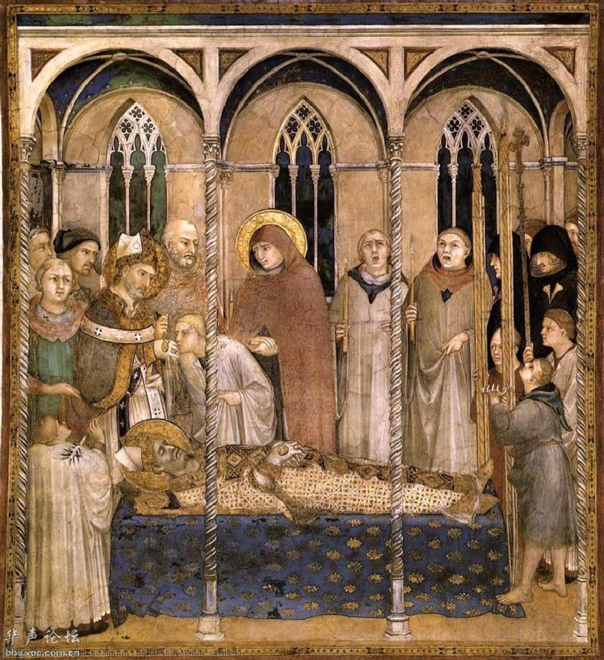 Burial Of St Martin (scene 10) — Simone Martini