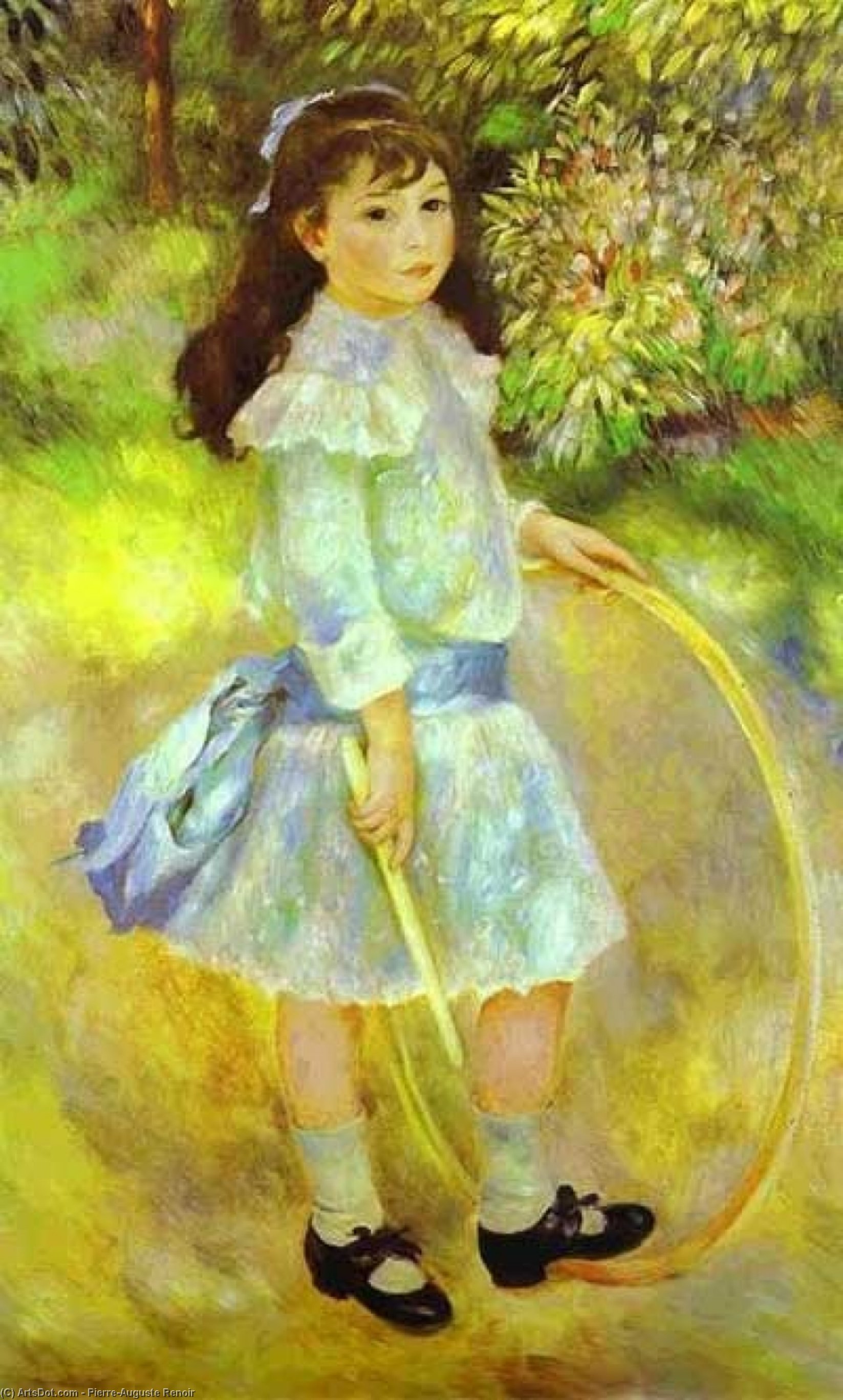 Girl With A Hoop (marie Goujon) — Pierre-auguste Renoir