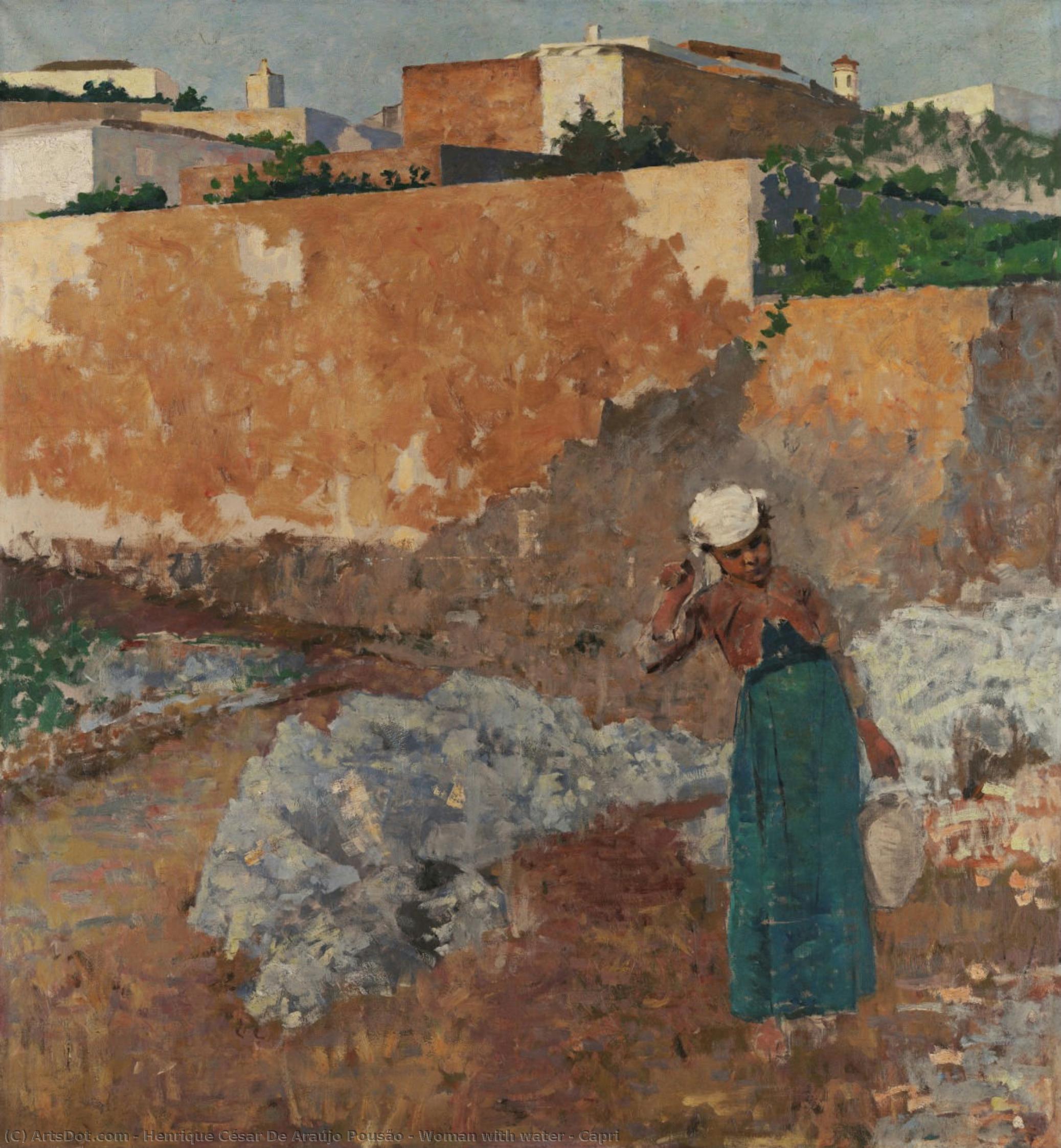Woman With Water - Capri — Henrique César De Araújo Pousão
