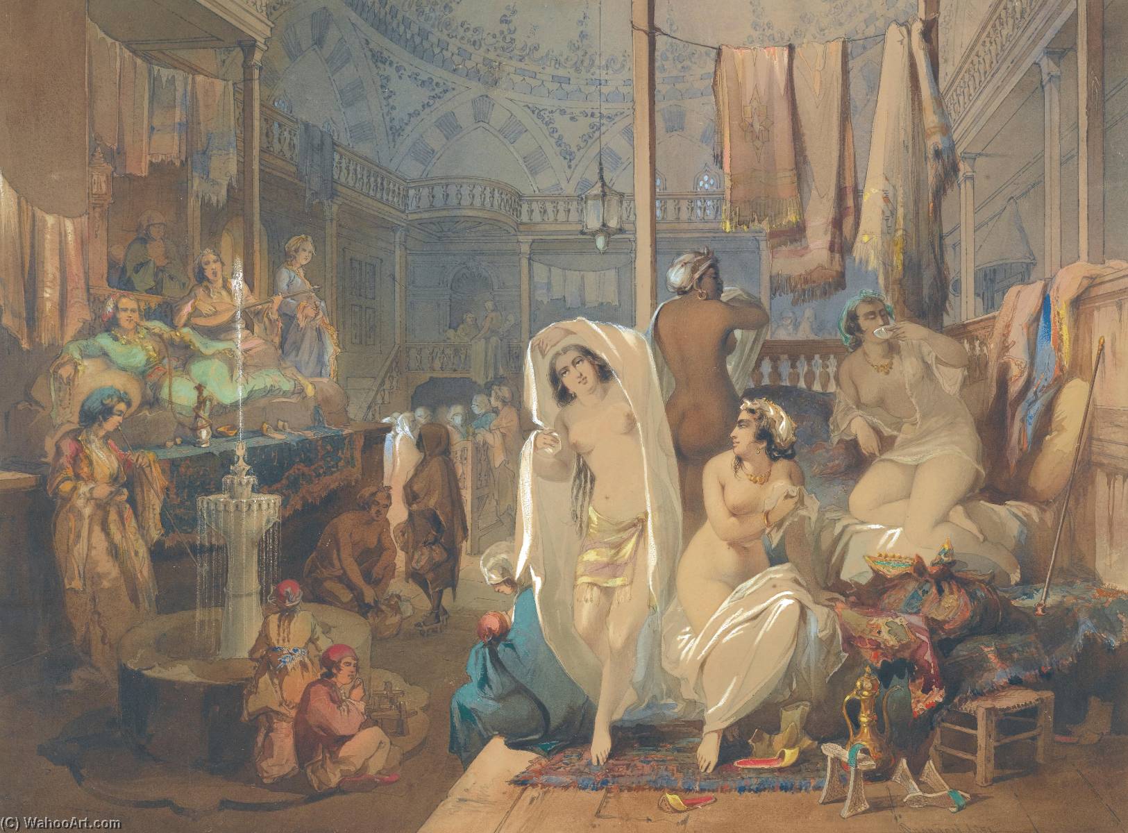 In The Hammam — Count Amadeo Preziosi